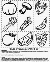 Coloring Pages Fruits Vegetable Az Fruit Vegetables sketch template