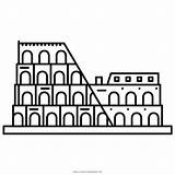 Coliseu Colosseo Desenho Ultracoloringpages sketch template