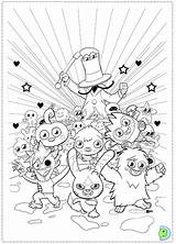 Moshi Coloring Monsters Pages Dinokids Colouring Cabot John Close Popular sketch template