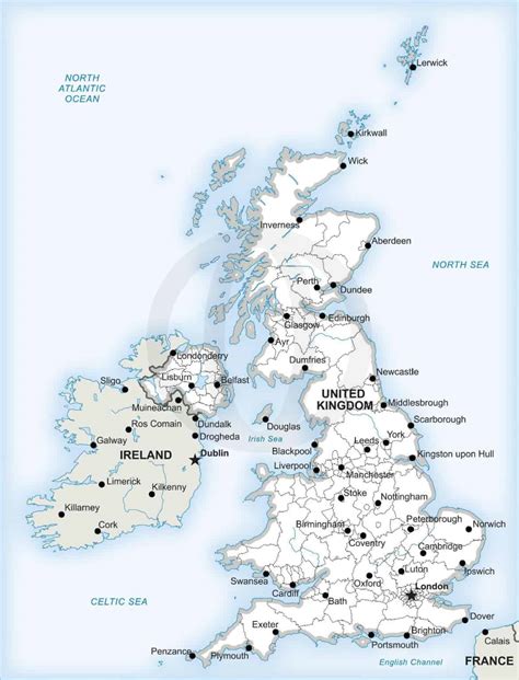 vector map   british isles political  stop map
