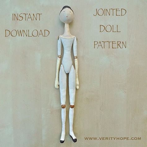 made from the jointed cloth doll pattern a jane austen style doll