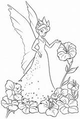 Tinkerbell Coloring Friends Pages Getcolorings Color sketch template