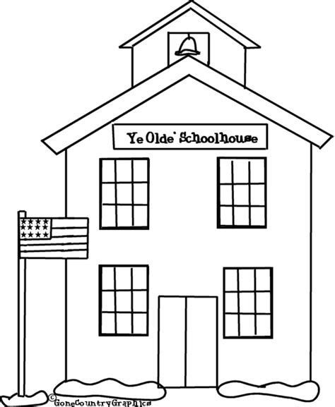 school house coloring pages youve