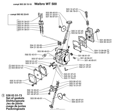 husqvarna     parts diagram  carburetor parts walbro wt