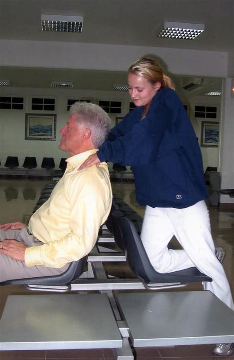 Bill Clinton Pictured Receiving Massage From Jeffrey Epstein Accuser