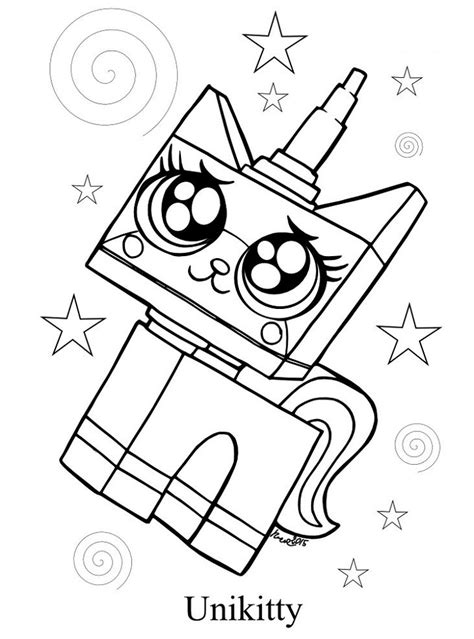 unikitty  coloring page  printable coloring pages  kids