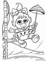 Coloring Muppet Piggy Miss Babies Pages Muppets Book Baby Para Colouring Colorir Printable Info Library Popular sketch template
