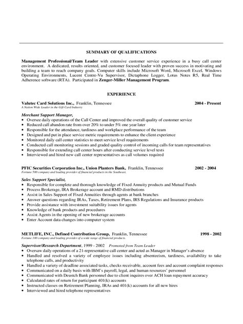 summary  qualifications template   templates   word