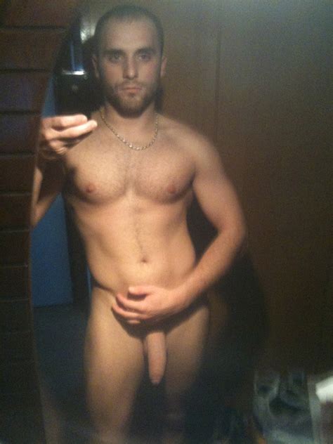 hot guy showing his fat semi hard dick nude men selfies