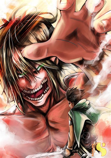 attack on titan eren u u by sh0tisha on deviantart