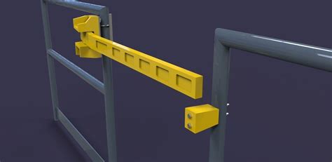 single bar safety gate   model dwg cgtradercom