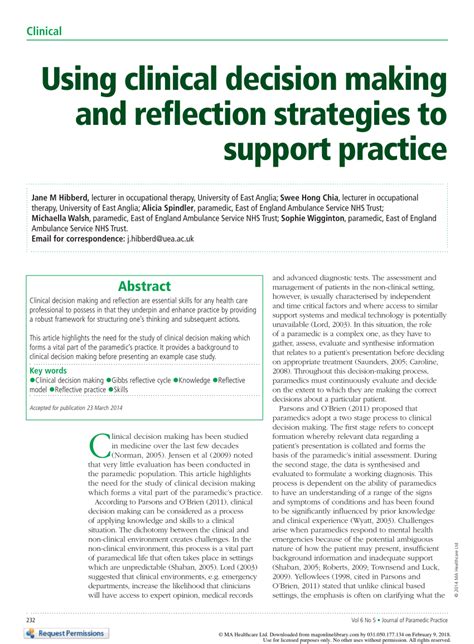 reflection healthcare professionals reflection principles