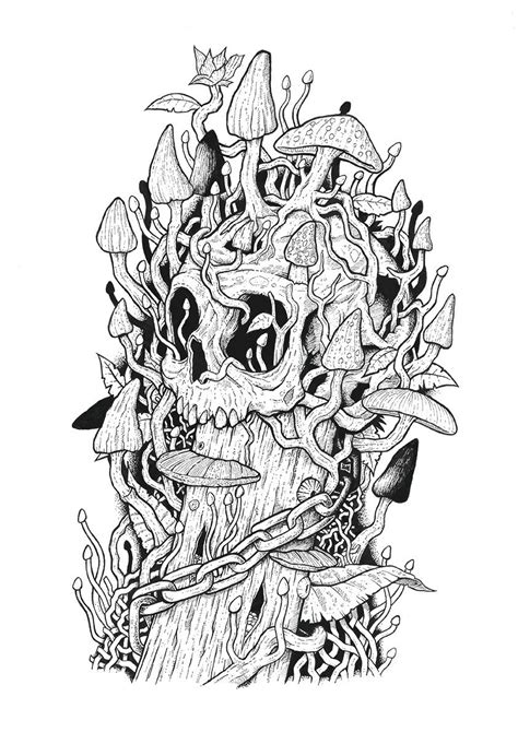 allan ohr skull coloring pages  adult coloring pages coloring