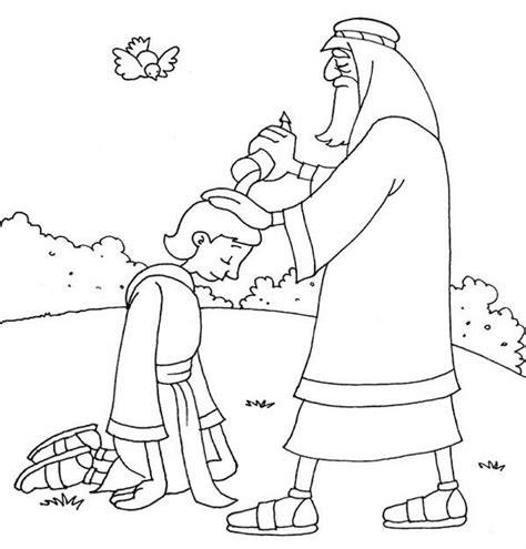 pin  king saul coloring pages