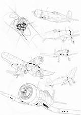 Airplane Corsair F4u Plans Airplanes Vought Planes Wwii Aerobatics Avion sketch template