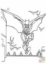 Batman Coloring Pages City Gotham Flying Bat Book Hood Pdf Red Bats Colouring Info Printable Superheroes Template Labyrinth Print Drawing sketch template