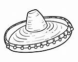 Sombrero Headwear sketch template