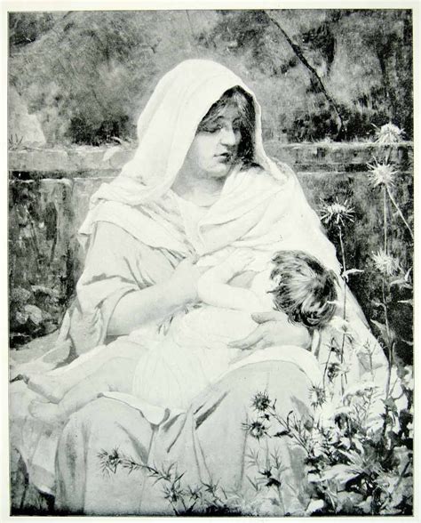 An Italian Mother This Is An Original 1893 Halftone Print Of A