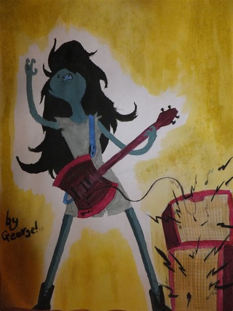 Marceline Playing Her Bass By Pantofliaras On Deviantart