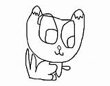 Coloring Puss Coloringcrew sketch template