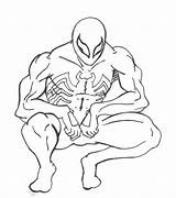 Spiderman Coloring Venom Pages Suit Printable Color Print Tayo Ultimate Little Kids Bus Symbiote Getcolorings Drawings Quality High Marvel Comments sketch template