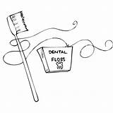 Coloring Pages Kids Dental Sheets Floss Choose Board sketch template