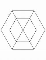 Se Coloring Triangles Hexagram Pentagram Kids sketch template