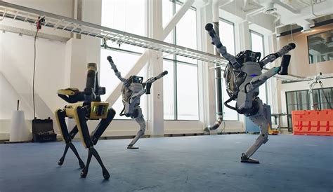 dancing robots show   moves