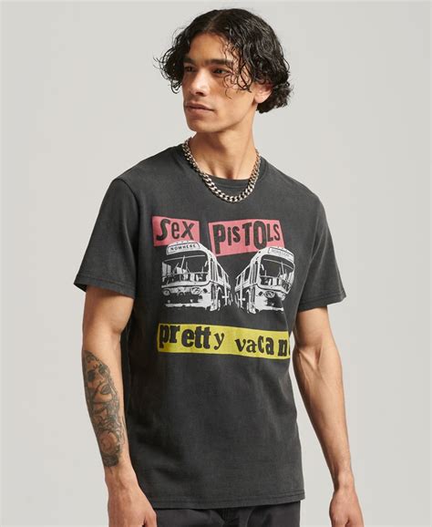 Mens Sex Pistols Limited Edition Band T Shirt In Black Superdry