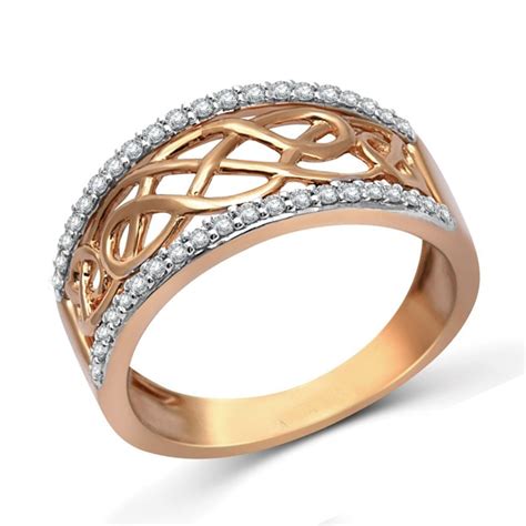 designer rose gold diamond wedding band ring  women jeenjewels