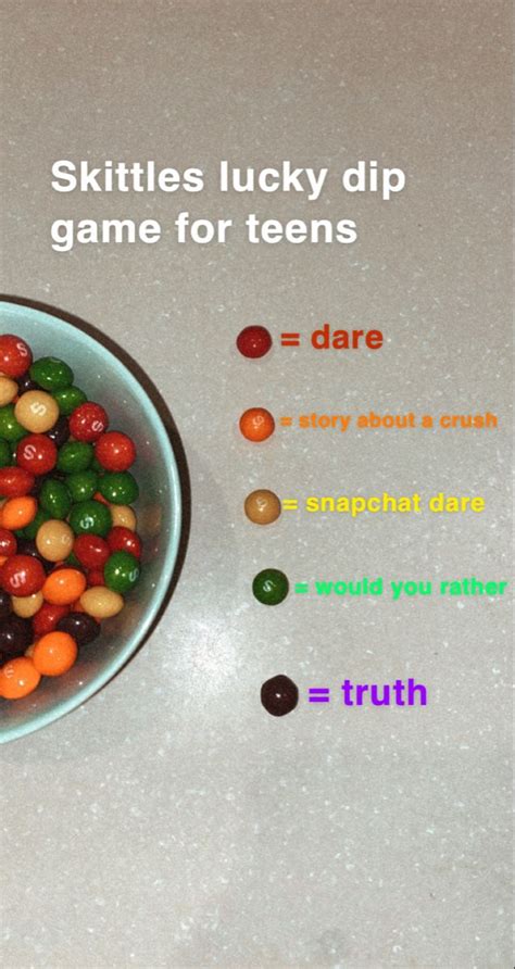 skittles lucky dip game fun sleepover ideas fun sleepover games