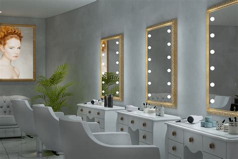 salon mirrors  lights  unica luxury lighted mirrors salon