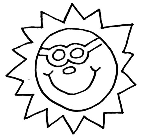 coloring pages  print sun