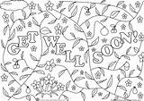 Well Soon Coloring Pages Printable Color Adult Cards Better Feel Kids Crayola Print Clipart Card Colorings Doodle Getcolorings Books Excellent sketch template