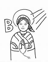 Coloring Pages Saints St Bernadette 1st Grade Doubting Thomas Angels Library Clipart Popular Line sketch template