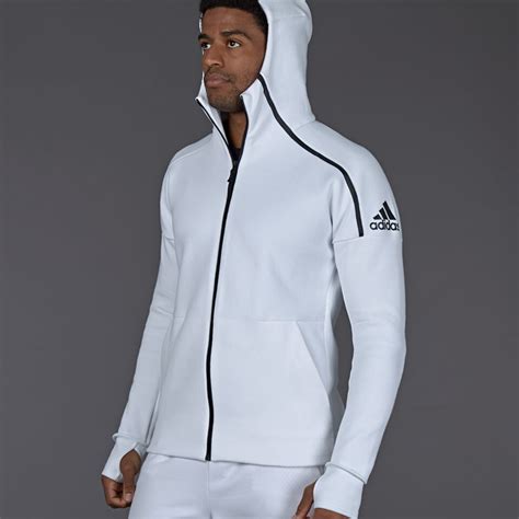 adidas zne hoodie mens clothing white prodirect soccer