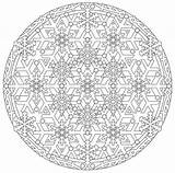 Coloring Mandala Pages Snowflake Adult Mandalas Visit Creative sketch template