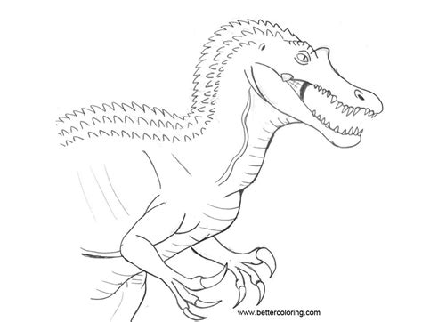 baryonyx page coloring pages