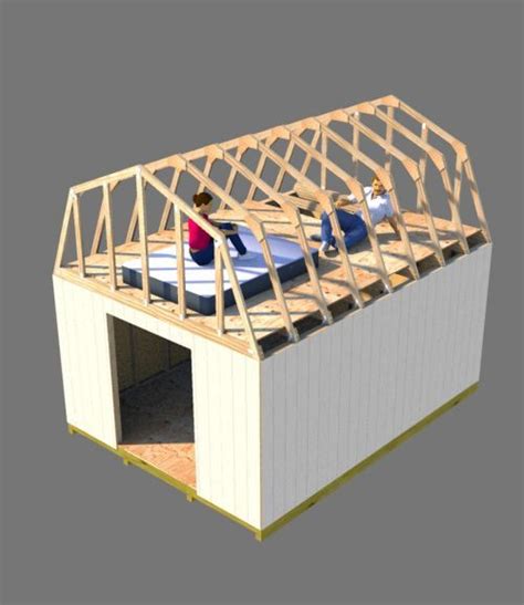 build storage shed trusses shed project plans