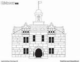 Buildings Coloring Chickasaw sketch template