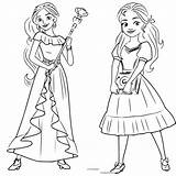 Elena Isabel Coloring Avalor Pages Printable sketch template