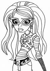 Ghoulia Monster High Coloring Yelps Pages Dragon Ball Geek Girls Deviantart Fc00 Cycle Drawing Elfkena Colorir Para sketch template