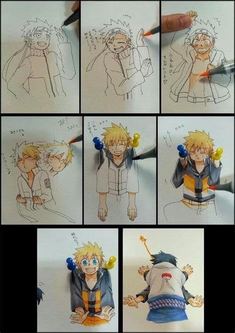 Absoluuutely Cute Xd Naruto And Sasuke The Art Isn T