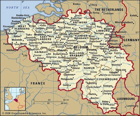 belgium geographical facts map  belgium  cities belgium