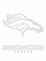 Logo Denver Broncos Supercoloring Coloring Guardado Desde sketch template
