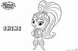 Shine Shimmer Coloring Pages Clipart Printable Kids sketch template