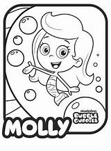 Guppies Bubble Coloring Molly Drawings Color Print sketch template