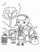 Doc Mcstuffins Coloring Pages Lambie Park Friends Stuffy Print Color Sheets Printable Netart Kids Colouring Getdrawings Wonderful Popular sketch template