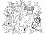 Avengers Coloring Pages Kids sketch template