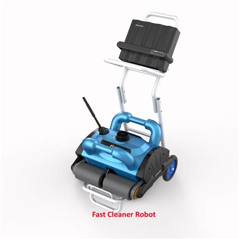 remote control wall climb function automatic smart swimming pool cleaner robot  caddy cart